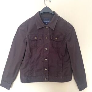 Jones New York Brown Denim Jacket size M